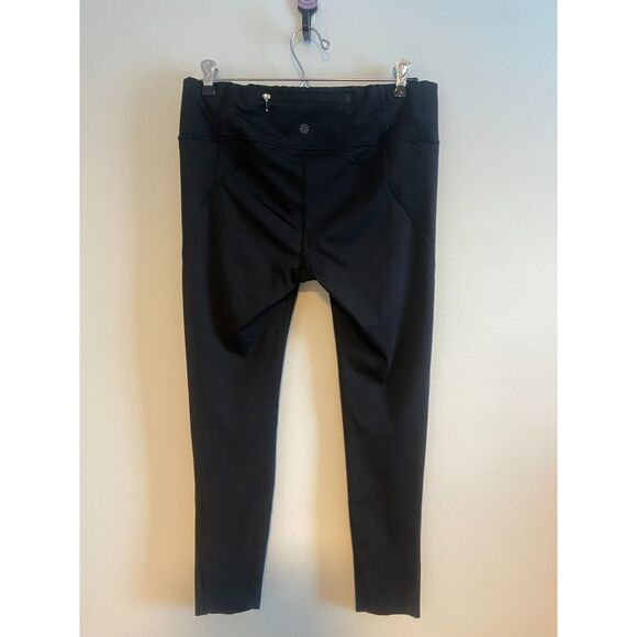 Athleta Velocity Stash Pocket 7/8 Tight Black Pockets LARGE - Picture 3 of 8